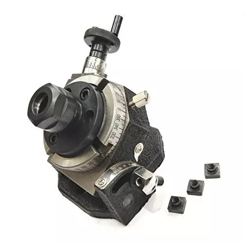 Assorts Tilting Rotary Table 80 mm (3 Inch) with ER20 Collet Adaptor-Milling, Engineering Tools