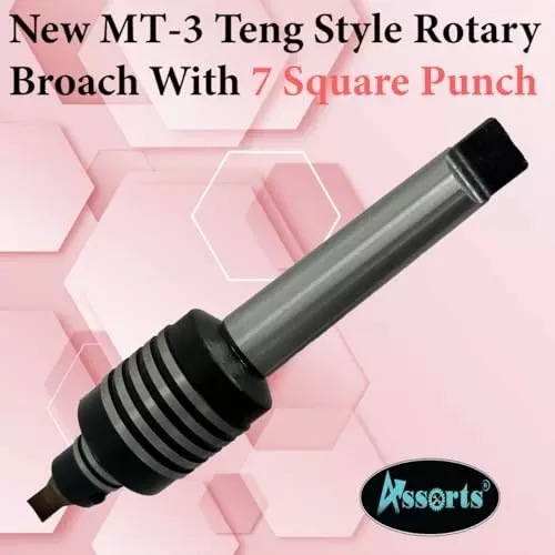 Assorts Rotary Broach Set ER16 Adapter Teng Style 2MT for Lathe Metalworking