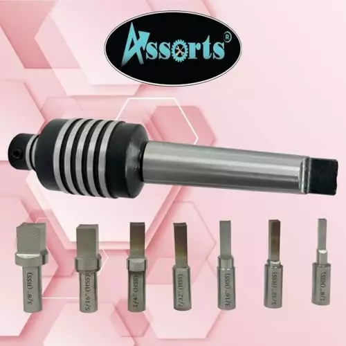 Assorts Rotary Broach Set ER16 Adapter Teng Style 2MT for Lathe Metalworking