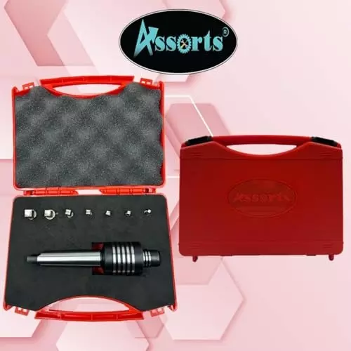 Assorts Rotary Broach Set ER16 Adapter Teng Style 2MT for Lathe Metalworking
