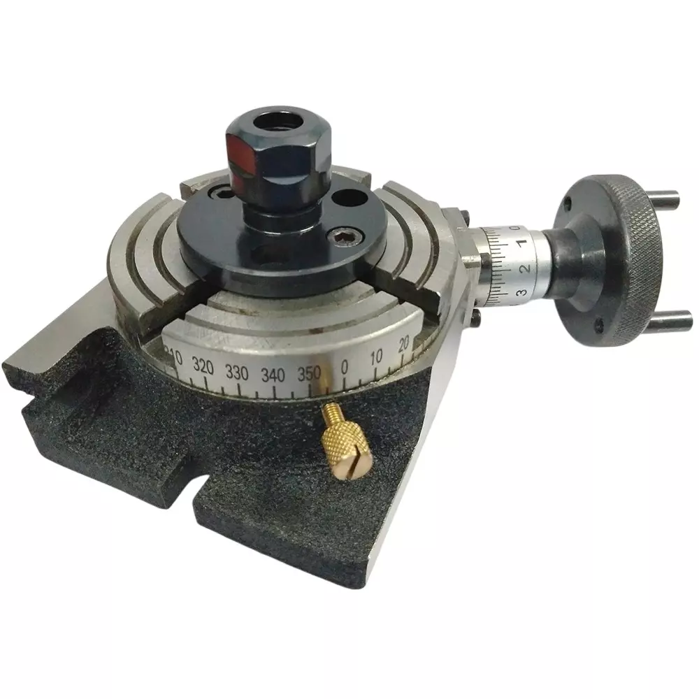 Assorts Cast Iron & Tool Steel Rotary Table ER16 Collet Adaptor 100 mm (4 Inch) 50 mm Center Height