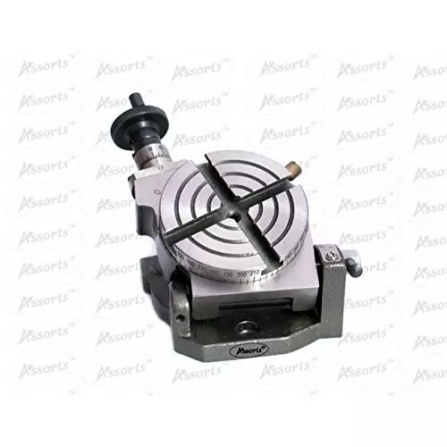 Assorts Tilting Rotary Table 75 mm (3 Inch) 65 mm Self Centering Chuck 3 Jaws