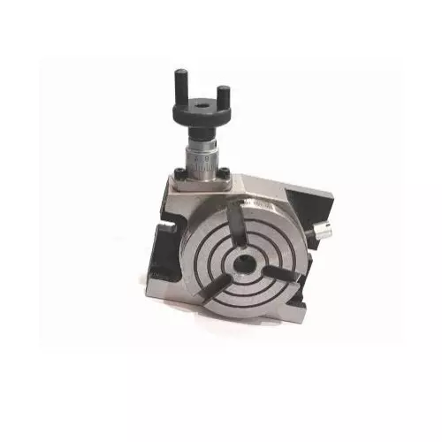 Assorts HV Rotary Milling Table Iron 80 mm (3 Inch) Size 70 mm Chuck Size 4 Jaws 3 Slots