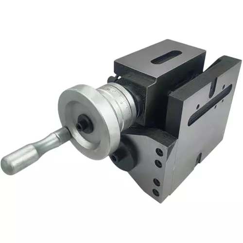 A.D INTERNATIONAL Rotary Milling Table 4 Slot Tilting Horizontal Vertical 4 inch (110 mm) Table Diameter and MT2 Centre Bore, 20-RT-501