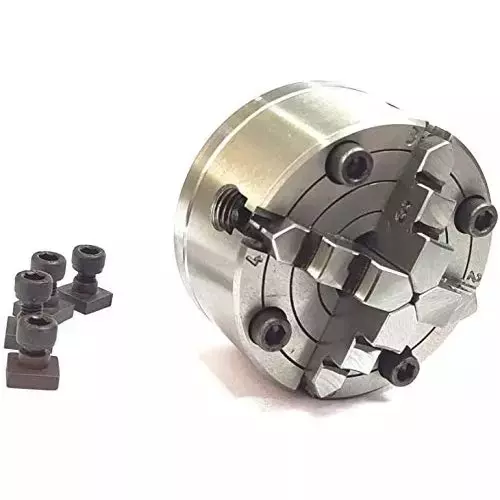 Buyohlic International Rotary Table Size 3 inch (80 mm) 3 Jaw Chuck Size 65 mm and 3 Slots, SE-XBV3-UI2P