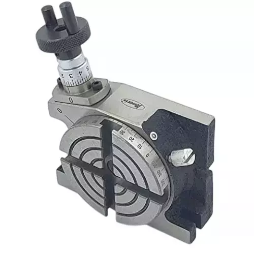 Buyohlic International Rotary Table Diameter 3 inch (80 mm) Regular and 4 Slots with M6 Clamp Kit for Milling Machine, BQ-RUCE-MV0X