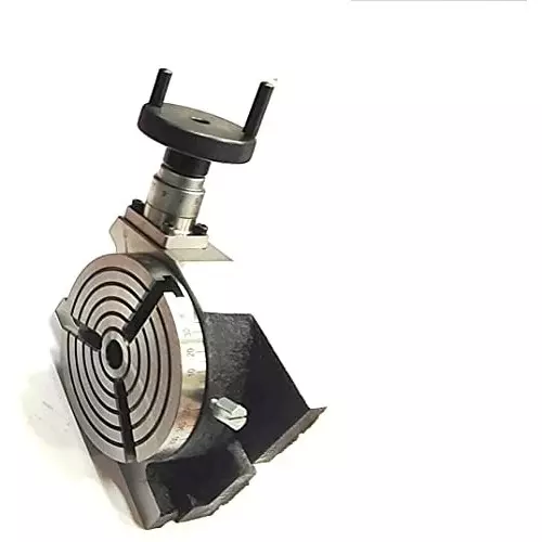 A.D INTERNATIONAL Rotary Table Size 4 inch (100 mm) for Milling Machines Cutting and Indexing at Equal Axis, 2Y-CFDT-7L3C