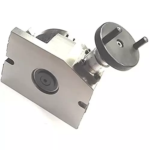 A.D INTERNATIONAL Rotary Table Size 4 inch (100 mm) for Milling Machines Cutting and Indexing at Equal Axis, 2Y-CFDT-7L3C