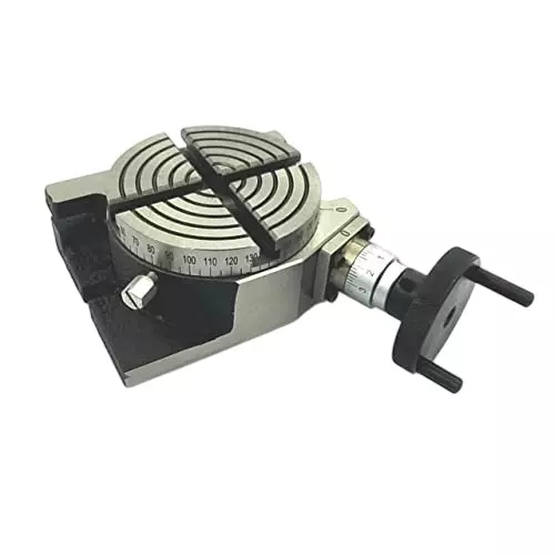 GENERIC Rotary Table Diameter 4 inch (100 mm) Regular and 4 Slots with M6 Clamp Kit for Milling Machine, 8N-VT00-Y160