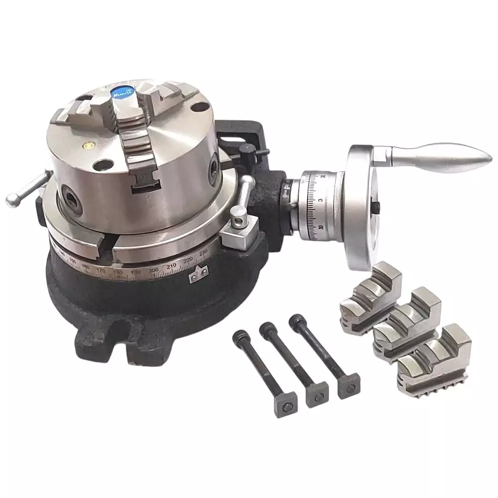 Assorts HV6 125 mm 3 Jaws Self Centering Chuck Rotary Table 150 mm (6 Inch)