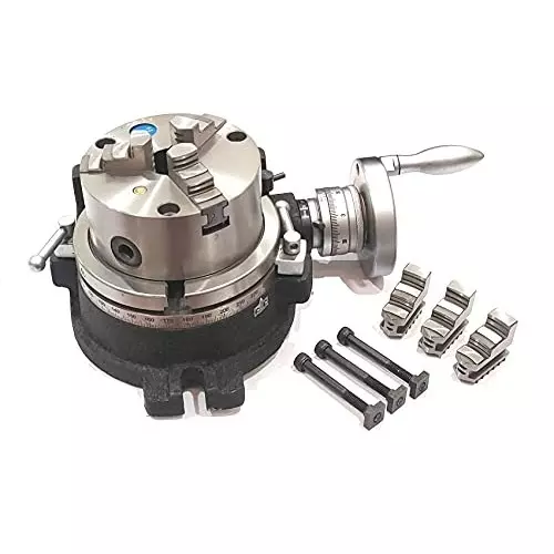 Assorts HV6 125 mm 3 Jaws Self Centering Chuck Rotary Table 150 mm (6 Inch)
