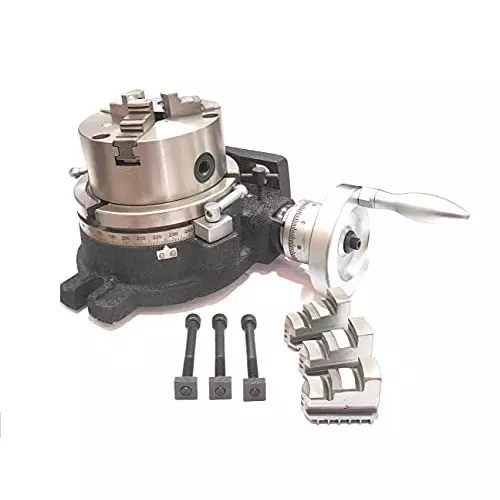 Assorts HV6 125 mm 3 Jaws Self Centering Chuck Rotary Table 150 mm (6 Inch)