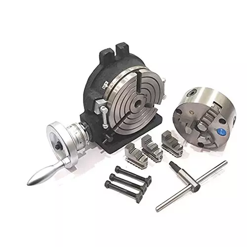 Assorts HV6 125 mm 3 Jaws Self Centering Chuck Rotary Table 150 mm (6 Inch)