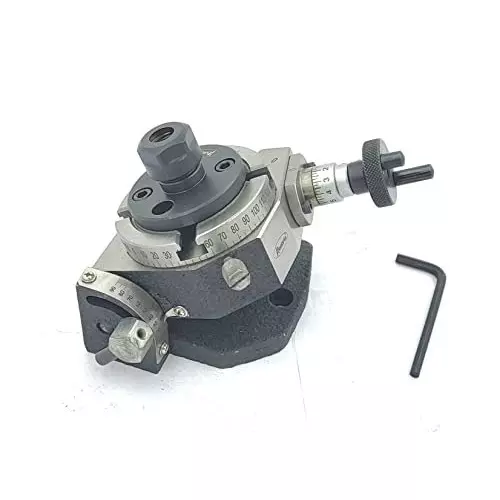 Assorts Tilting Rotary Table 80 mm (3 Inch) with ER16 & 20 Collet Adaptor with M6 Clamp Kit