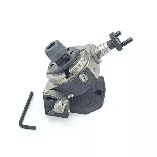 Assorts Tilting Rotary Table 80 mm (3 Inch) with ER16 & 20 Collet Adaptor with M6 Clamp Kit