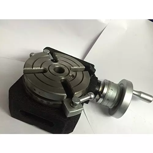 Assorts HV4 Cast Iron & Tool Steel Rotary Table 110 mm (4 Inch) 100 mm 3 Jaws