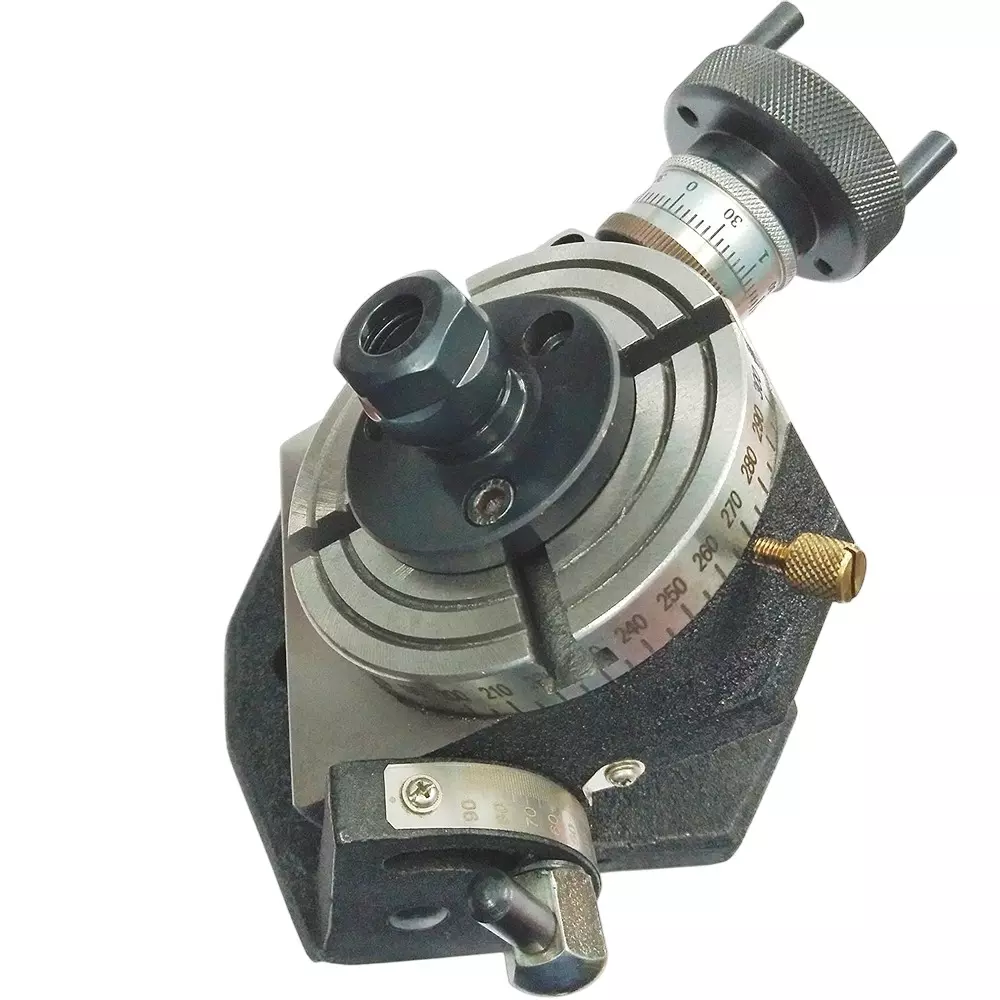 Assorts Tilting Rotary Table 100 mm (4 Inch) ER16 Collet Adaptor