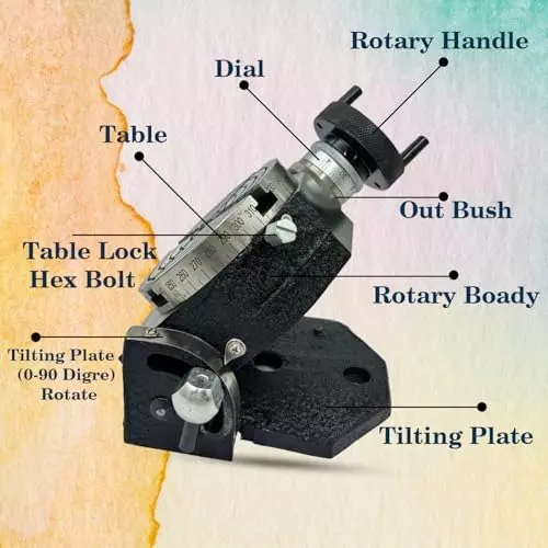 Assorts Tilting Rotary Table 100 mm (4 Inch) for Milling Machine