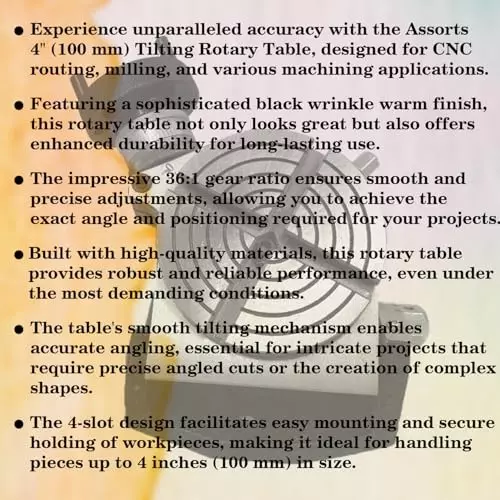 Assorts Tilting Rotary Table 100 mm (4 Inch) for Milling Machine