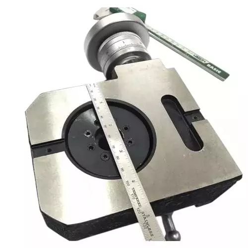 Buyohlic International Rotary Milling Table 4 Slot Regular Horizontal Vertical 4 inch (110 mm) Table Diameter and MT2 Centre Bore, 20-RT-501