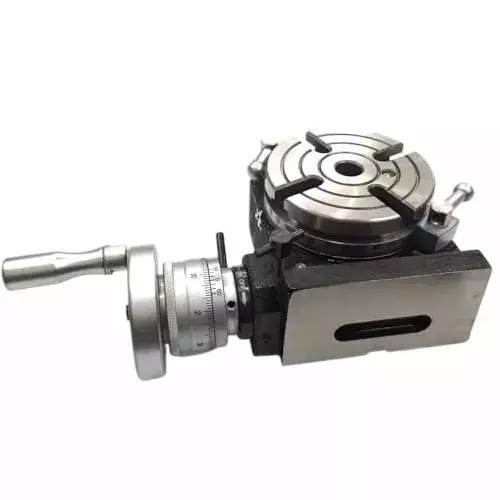 Buyohlic International Rotary Milling Table 4 Slot Regular Horizontal Vertical 4 inch (110 mm) Table Diameter and MT2 Centre Bore, 20-RT-501