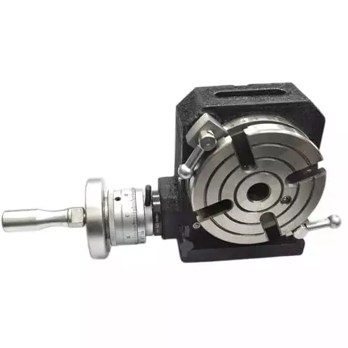 Buyohlic International Rotary Milling Table 4 Slot Regular Horizontal Vertical 4 inch (110 mm) Table Diameter and MT2 Centre Bore, 20-RT-501