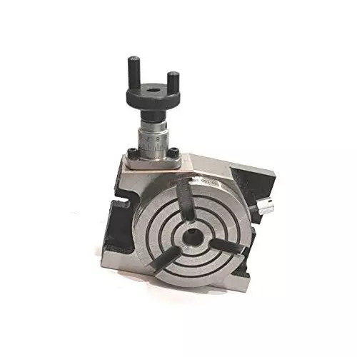 A.D INTERNATIONAL Rotary Table Size 3 inch (80 mm) 3 Jaw Chuck Size 65 mm and 3 Slots, SE-XBV3-UI2P