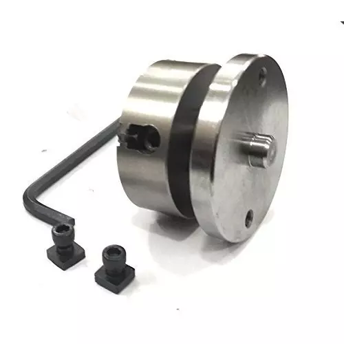 A.D INTERNATIONAL Rotary Table Size 3 inch (80 mm) 3 Jaw Chuck Size 65 mm and 3 Slots, SE-XBV3-UI2P