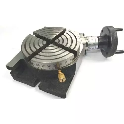 Assorts Precision Rotary Table 100 mm (4 Inch) with Tailstock, & Round Vice/Vise (with 80 mm Round Vice)