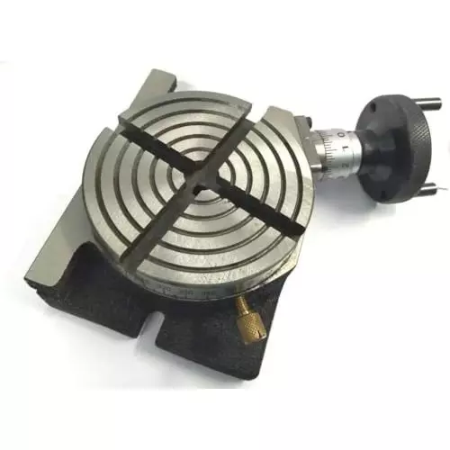 Assorts Precision Rotary Table 100 mm (4 Inch) with Tailstock, & Round Vice/Vise (with 80 mm Round Vice)