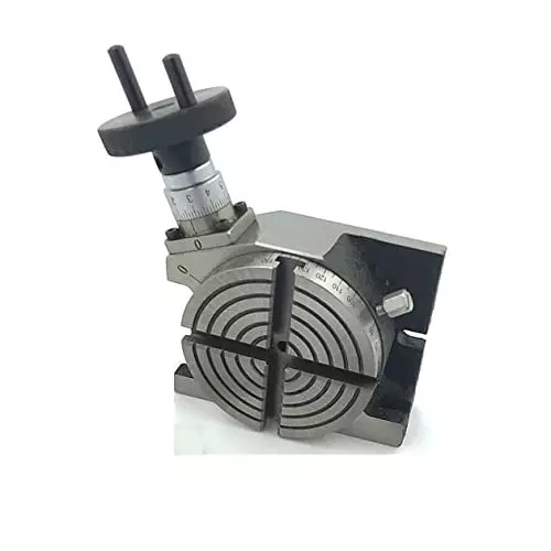 Assorts Regular Rotary Table 100 mm (4 Inch) with ER 20 Collet Adaptor with M6 Clamp Kit