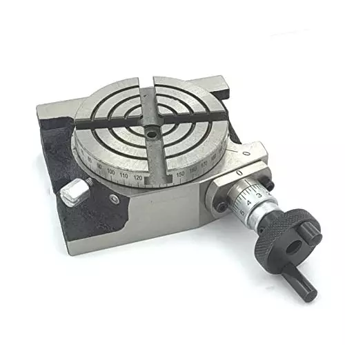 Assorts Regular Rotary Table 100 mm (4 Inch) with ER16 & 20 Collet Adaptor