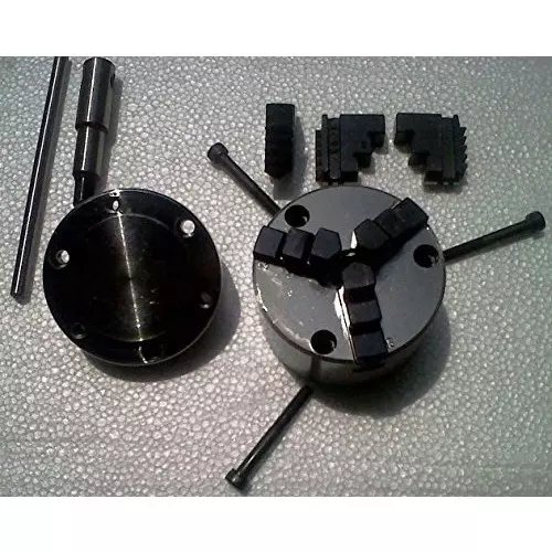 Assorts HV Regular Rotary Table Alloy Steel 4 Slots 16 mm MT-2 100 mm (4 Inch) Self Centering Chuck 80 mm 3 Jaw