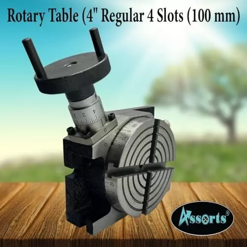 Assorts Regular Rotary Table Alloy Steel 100 mm (4 Inch) for Indexing & Cutting