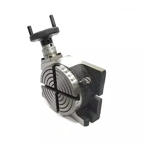 Assorts Rotary Table Alloy Steel 100 mm (4 Inch) 70 mm Independent Chuck 4 Jaw with Chuck+ Back Plate+ Fixings