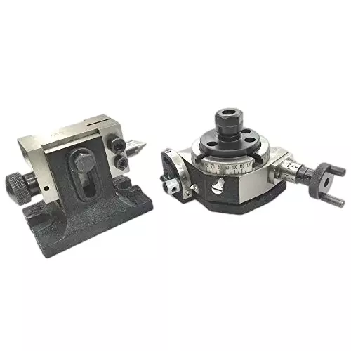 Assorts Tilting Rotary Milling Indexing Table 80 mm (3 Inch) ER25 Collet Adaptor