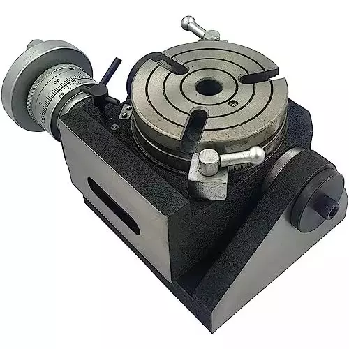 Buyohlic International Rigid Precision HV4 Rotary Table Diameter 110 mm and 3 T Slots, 1L-EHLN-6SE2