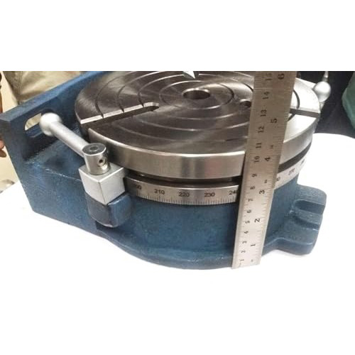 A.D INTERNATIONAL 360° Rotary Table Horizontal and Vertical 8 inch (200 mm) Table Diameter for Milling, Drilling, Boring, Grinding, Thread Cutting, JL-S878-BQNW