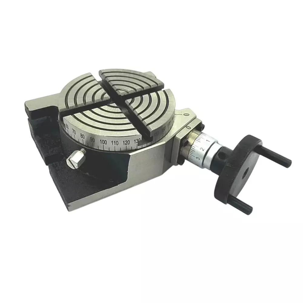 GENERIC Rotary Table Diameter 4 inch (100 mm) Regular and 4 Slots for Milling Machine, YM-A3MQ-KOKC