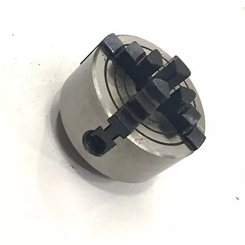 Assorts Quality Precision Rotary Table 100 mm (4 Inch) with Tailstock & Small Chuck & Fixing T Nut Bolts (with 50 mm 4 Jaw)