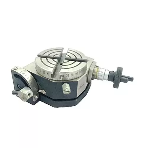 Assorts Tilting Rotary Table 80 mm (3 Inch) with ER 20 Collet Adaptor with M6 Clamp Kit