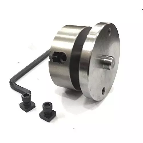 Assorts Tilting Rotary Table 80 mm (3 Inch) with 70 mm 4 Jaw Independent Chuck, Back Plate & T Nuts Bolts & M6 Clamp Kit