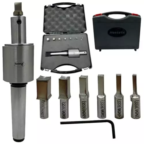 Assorts Metric Rotary Broach Set 3MT Shank M12x1.75 mm Drawbar Size for Lathe Metalworking