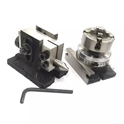 Assorts Cast Iron & Tool Steel Rotary Table & Small Chucks 80 mm (3 Inch)