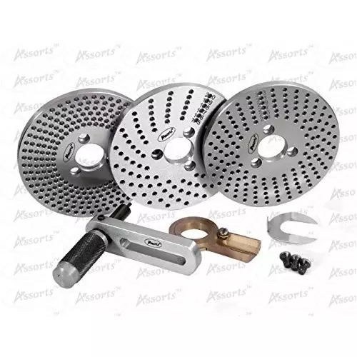 Assorts HV4 Cast Iron & Tool Steel Rotary Table 110 mm (4 Inch) with Dividing Plate