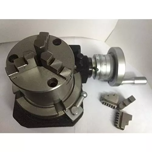Assorts HV4 Cast Iron & Tool Steel Rotary Table 110 mm (4 Inch) 80 mm 3 Jaws