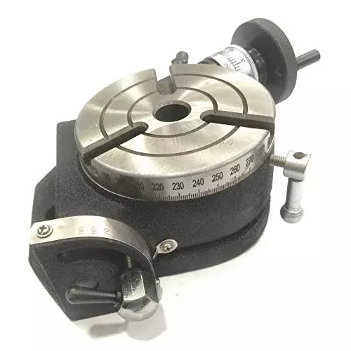 Assorts Tilting Rotary Table 100 mm Self Centering Chuck 3 Jaws 100 mm (4 Inch) Table Size 2MT