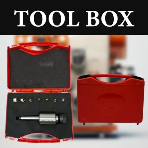 Assorts Rotary Broach Kit Tool Steel ER-20 Adapter MT2 Shank with 7-Piece Square Broach Set