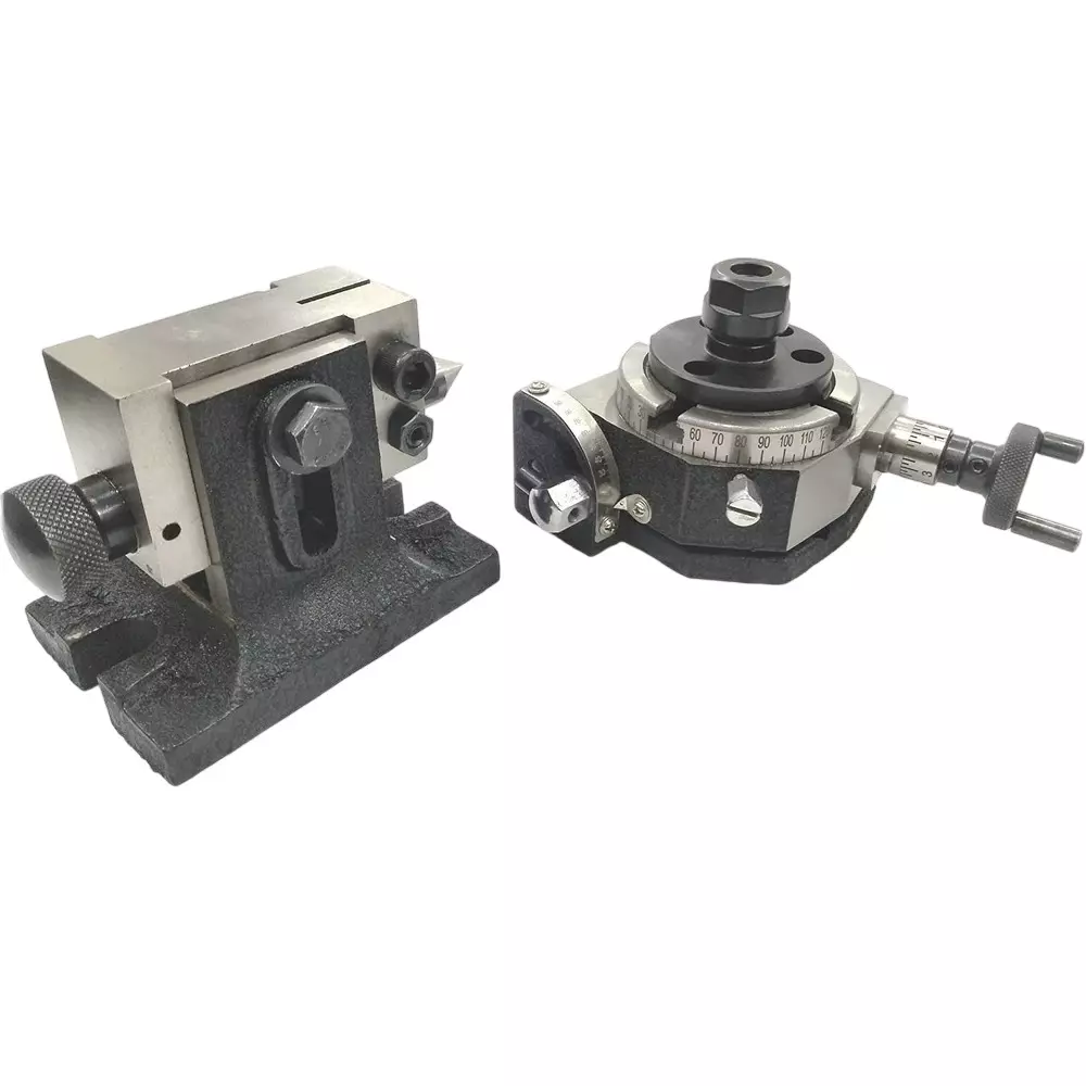 Assorts Tilt Rotary Milling Machine Index Table 80 mm (3 Inch) with ER Collet Adapter