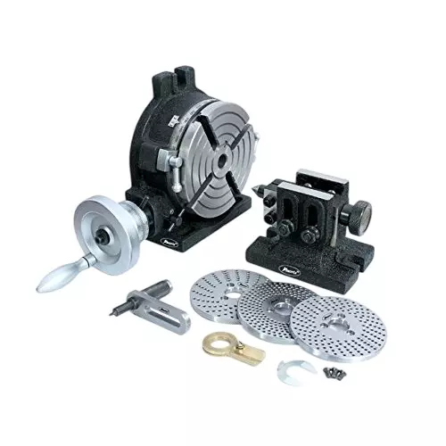 Assorts HV6 Rotary Table Alloy Steel with Dividing Plates Set & Tailstock with Free Manual-Milling Indexing Kit